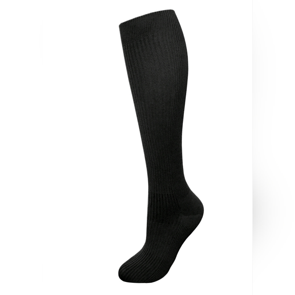 Prestige Medical 12" Standard Compression Socks Black